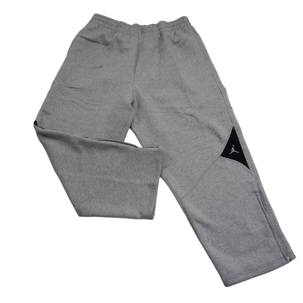 Nike Air Jordan Classic Fit Warmup Fleece Mens Pants Retro Grey